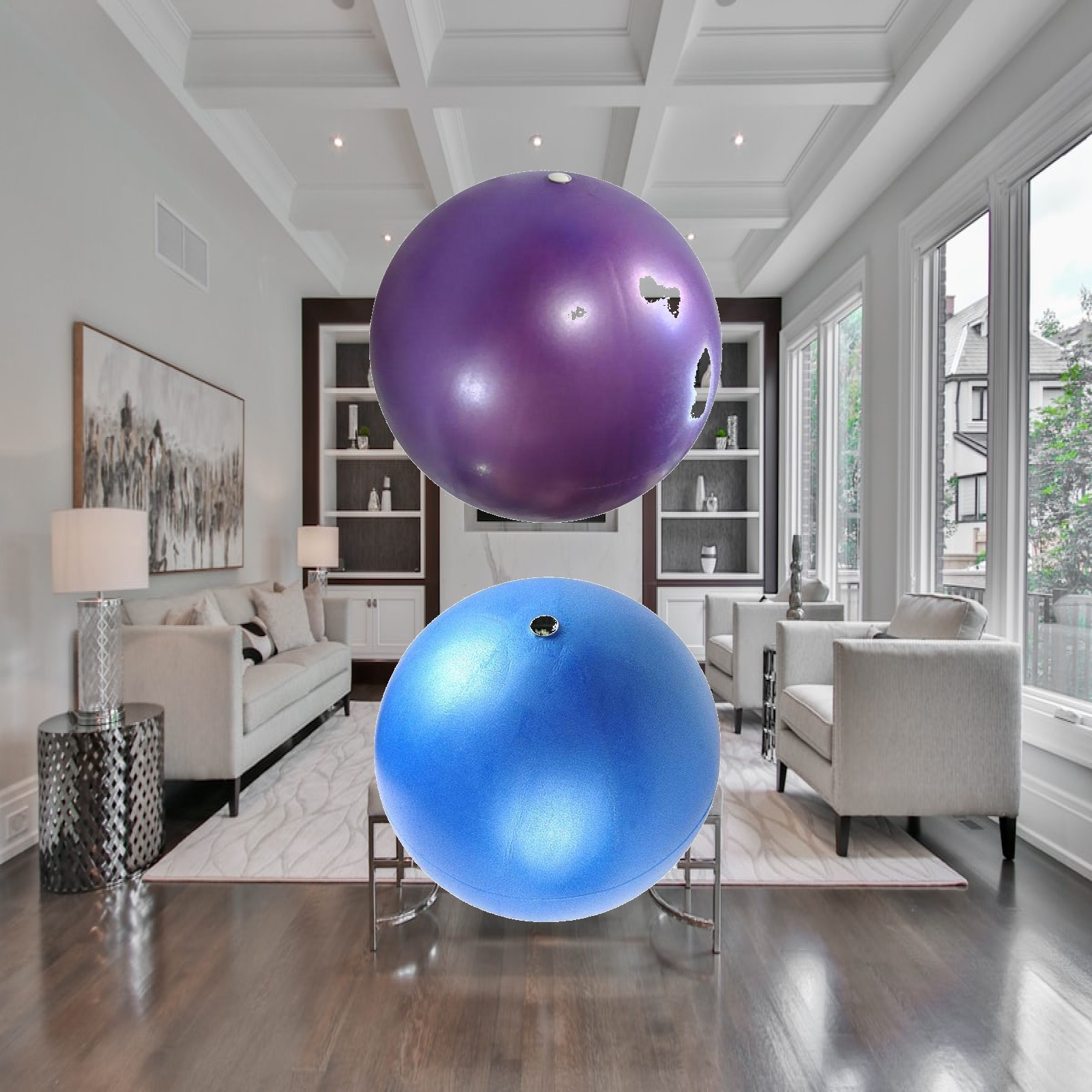 Pilates Yoga Or Gym - Ballon de yoga fitness 25 cm,