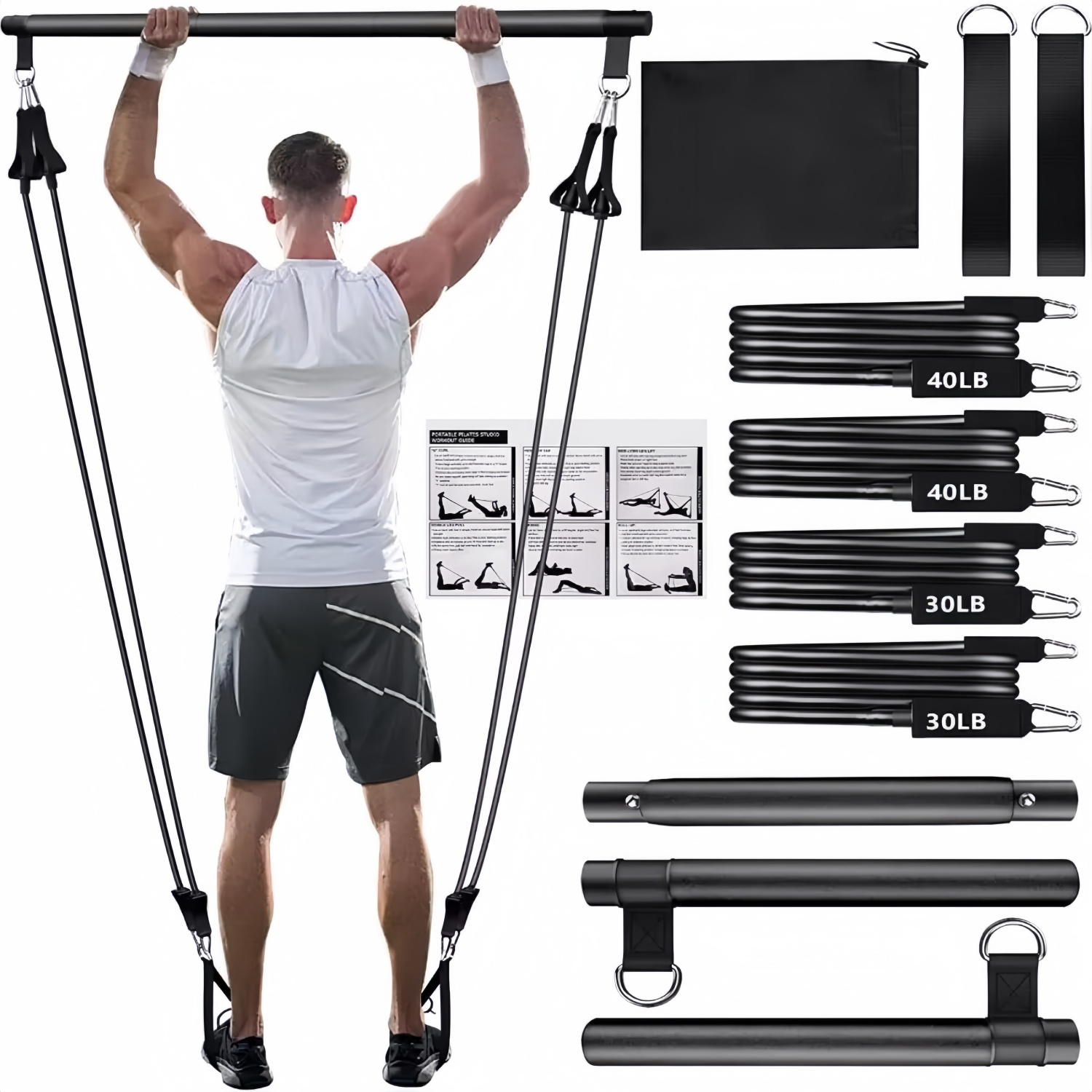 Pilates Yoga Tone - Bâton de barre de Yoga Pilates