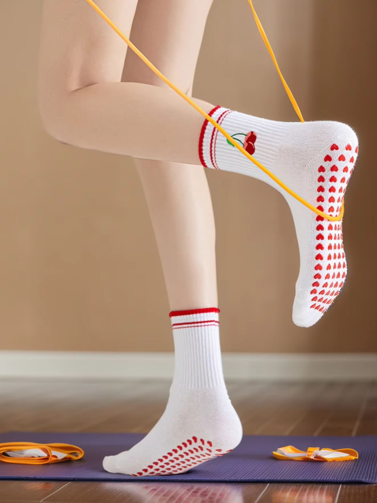 Pilates & Yoga Unleashed International Academy Yonkers - 1 paire de chaussettes de yoga