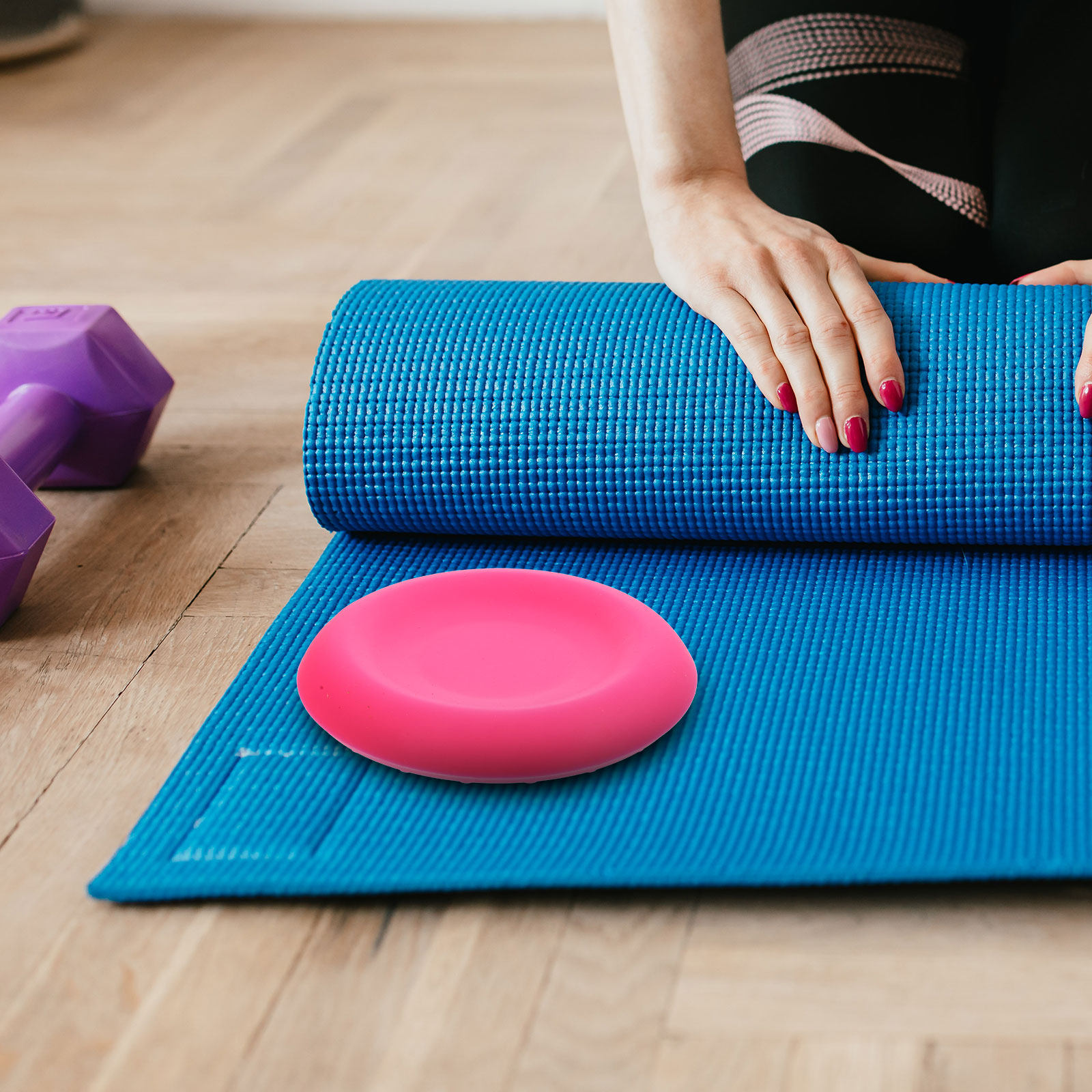 Tapis de yoga rond élégant, co - Pilates Yoga Joint avis et prix