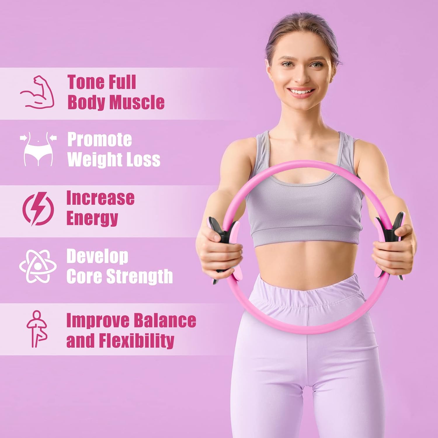 Anneau de Pilates, cercle de f - Pilates Yoga Tone avis et prix