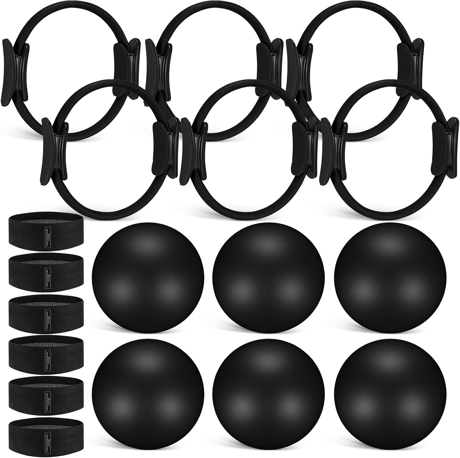 Ensemble de 18 anneaux et ball - Pilates Yoga Tone avis et prix