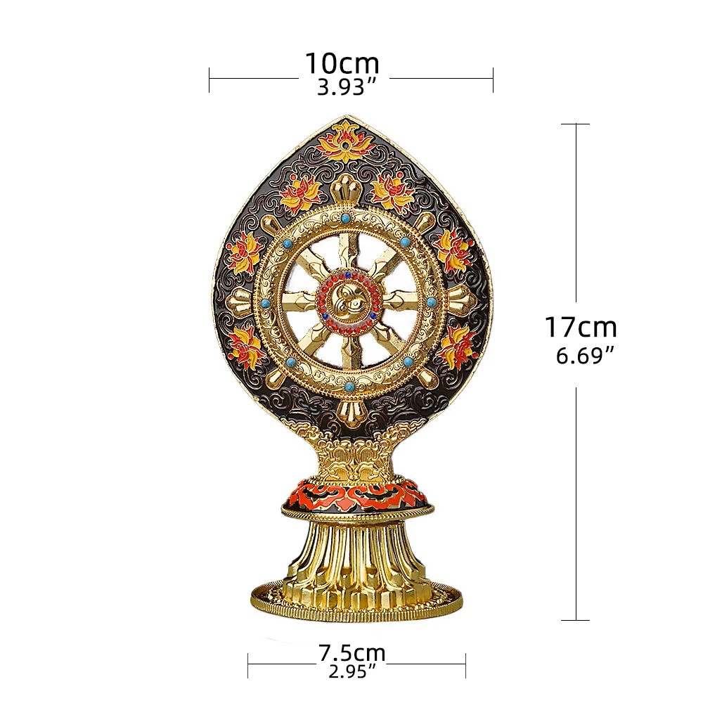 Décoration de roue du Dharma t - Yoga Wheel Dharma avis et prix